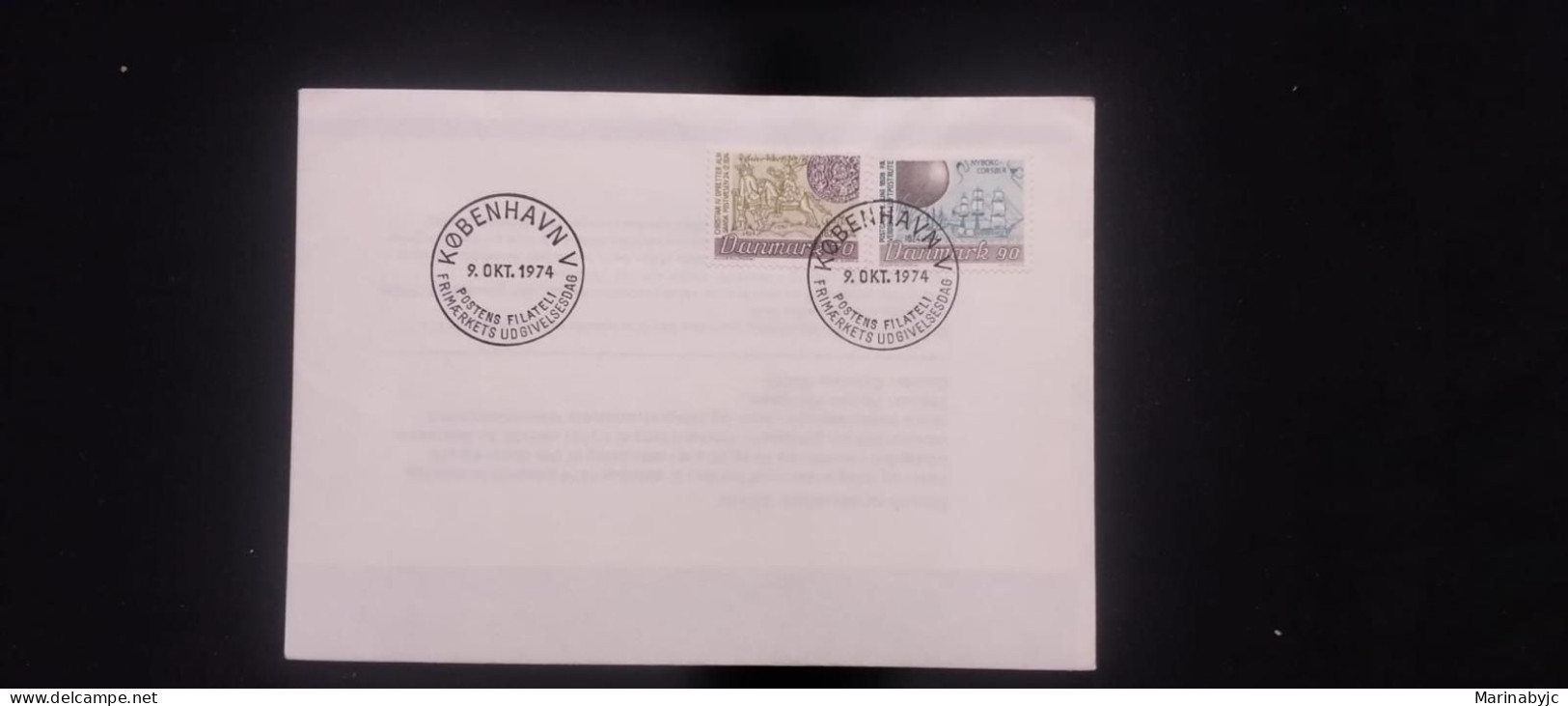 C) 1974. DENMARK. FDC. 350TH ANNIVERSARY OF THE DANISH POST. XF - Other & Unclassified