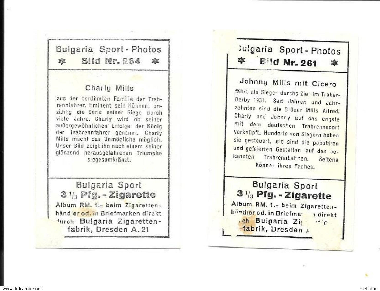 DQ23 - IMAGES CIGARETTES BULGARIA - HIPPISME - CHARLY MILLS - JOHNNY MILL ET CICERO - Ruitersport