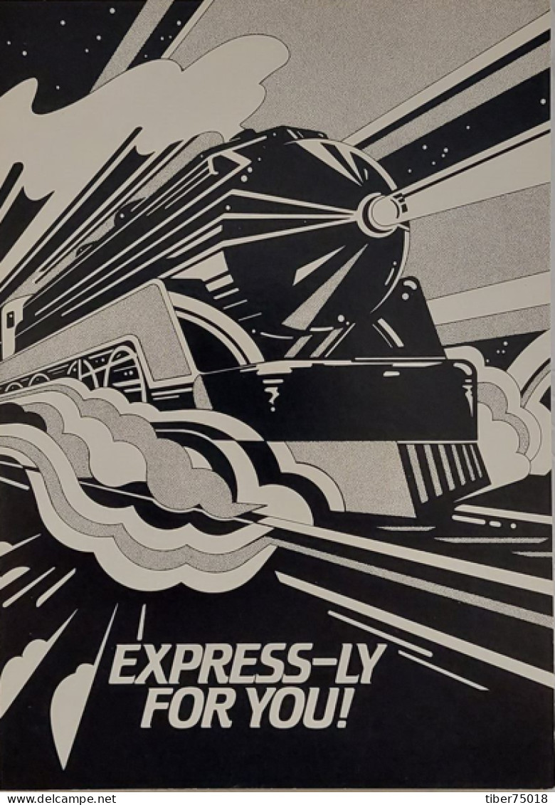 Carte Postale - Express-Ly For You ! (locomotive à Vapeur) - Publicité