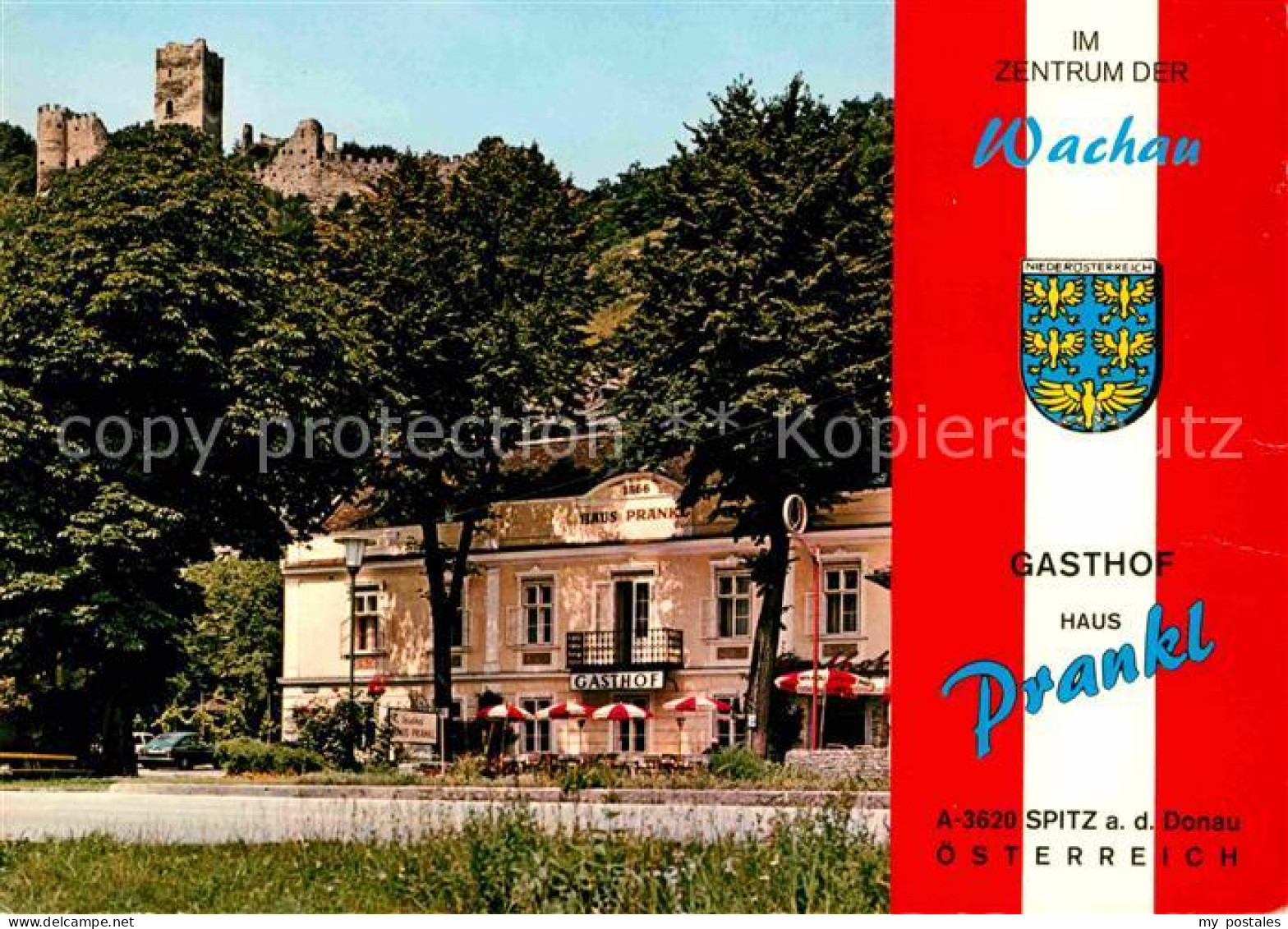 72673439 Spitz Donau Gasthof Haus Prankl Burgruine Spitz - Other & Unclassified