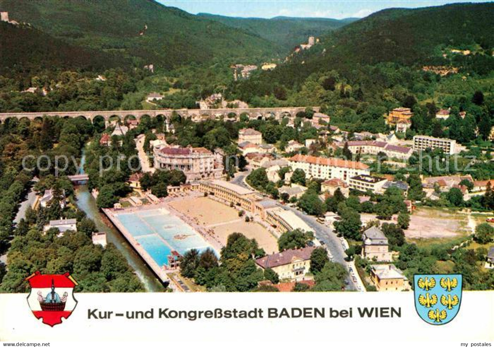 72673430 Baden Wien Kur Und Kongresstadt Thermalstrandbad Viadukt Helenental Rui - Other & Unclassified