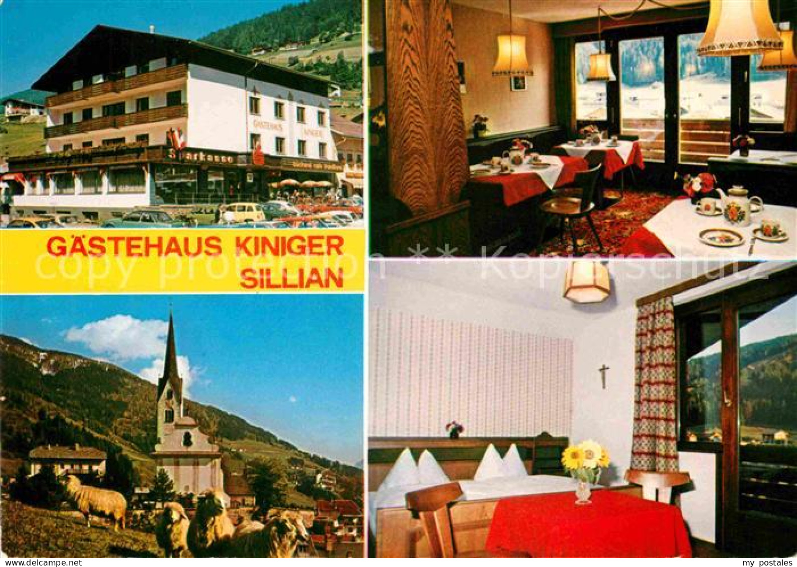 72673420 Sillian Tirol Gaestehaus Kiniger Pension Schafe Kirche Sillian Osttirol - Otros & Sin Clasificación