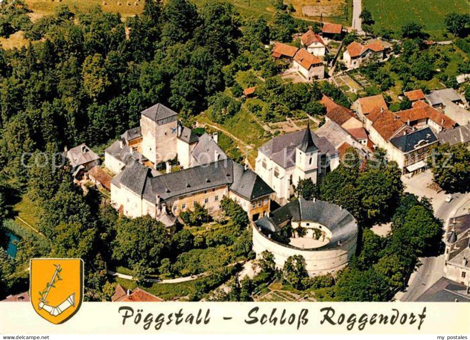 72673351 Poeggstall Schloss Roggendorf Fliegeraufnahme Poeggstall - Sonstige & Ohne Zuordnung