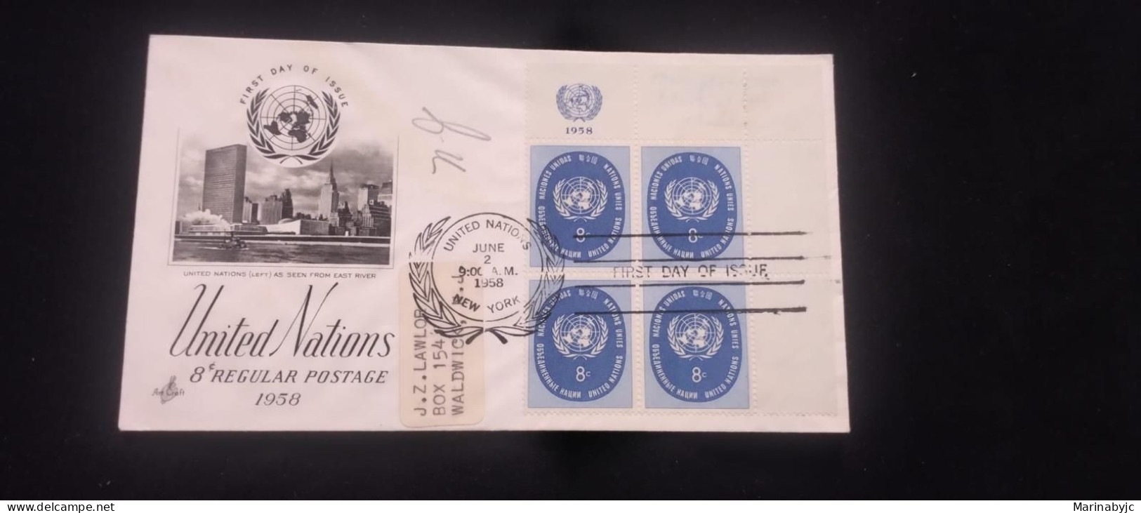 C) 1958. UNITED STATES. FIRST INTERNAL AIR MAIL. MULTIPLE STAMPS. XF - Altri & Non Classificati