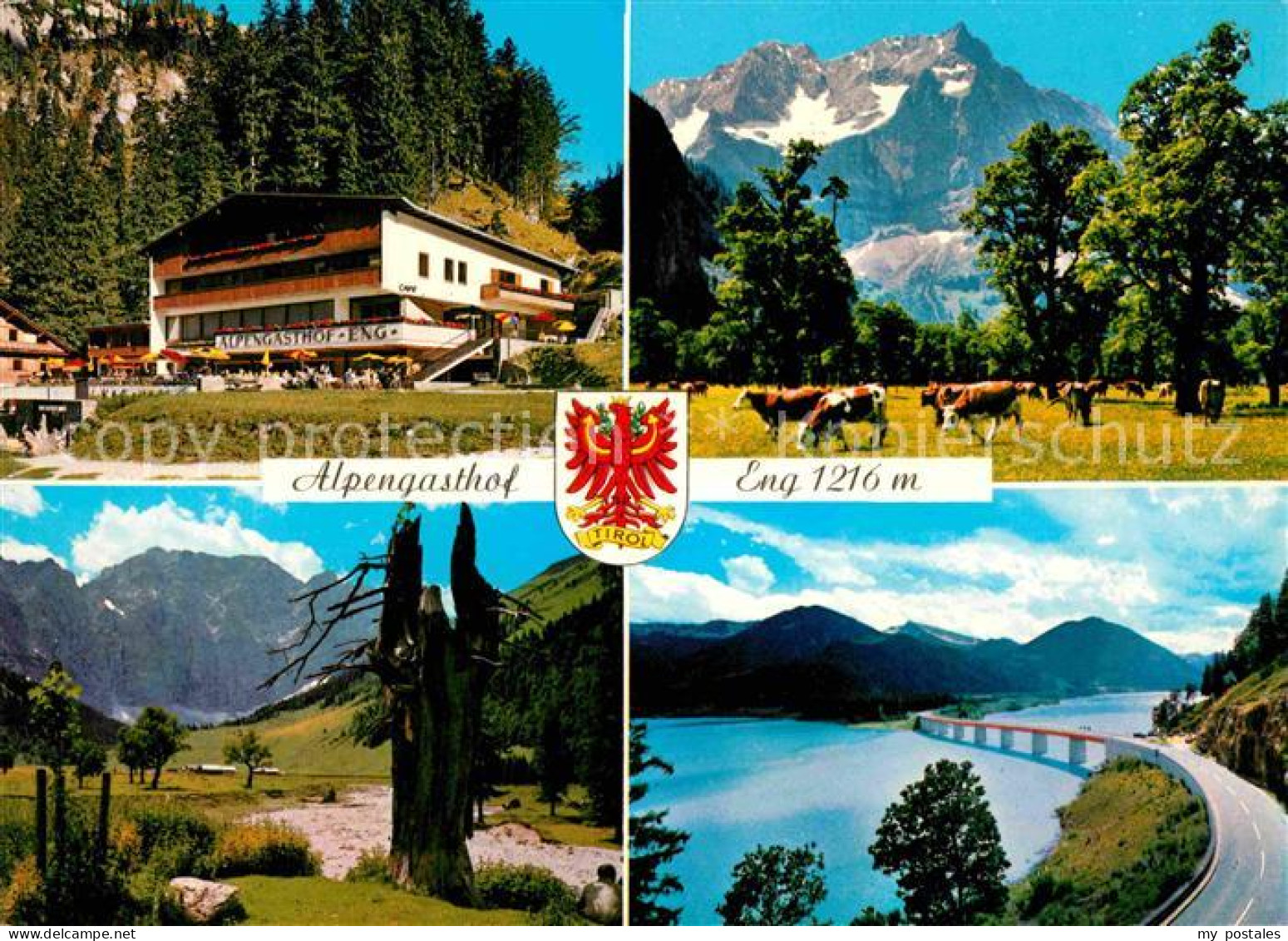 72673200 Eng Hinterriss Tirol Alpengasthof Eng Am Gr Ahornboden Panorama Bruecke - Sonstige & Ohne Zuordnung