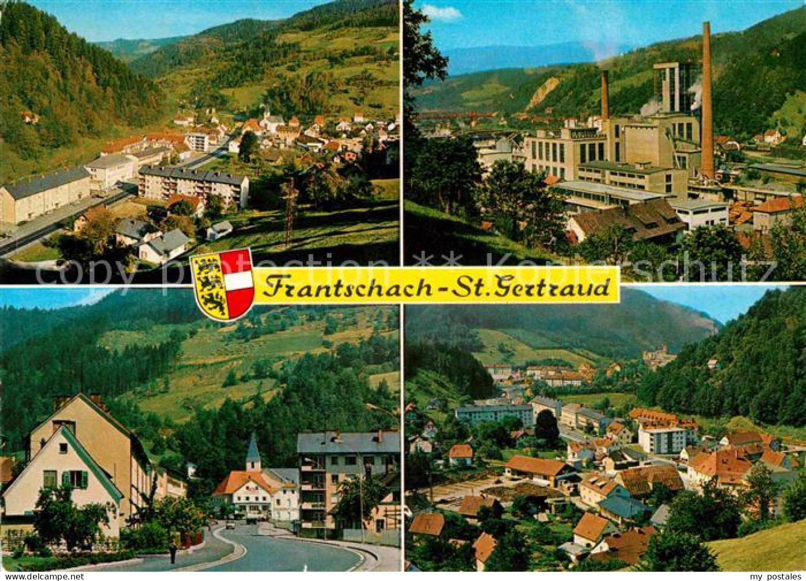 72673180 Frantschach-St.Gertraud Panorama Kohlebergwerk Strassenpartie Frantscha - Sonstige & Ohne Zuordnung
