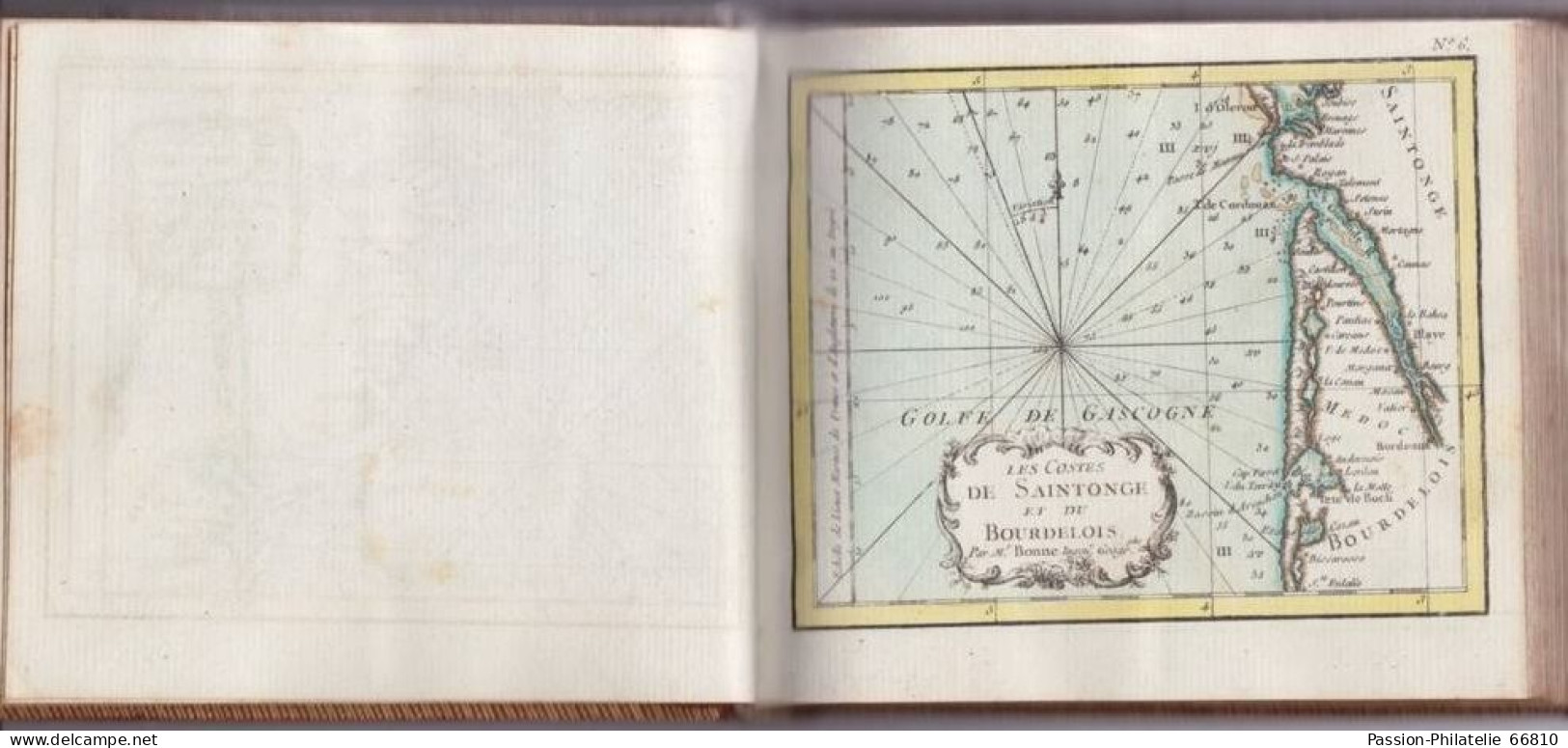 ATLAS MARITIME 1778 - Cartes Réduites des Côtes de France, des Isles voisines suivies des Plans - Corse, Jersey...