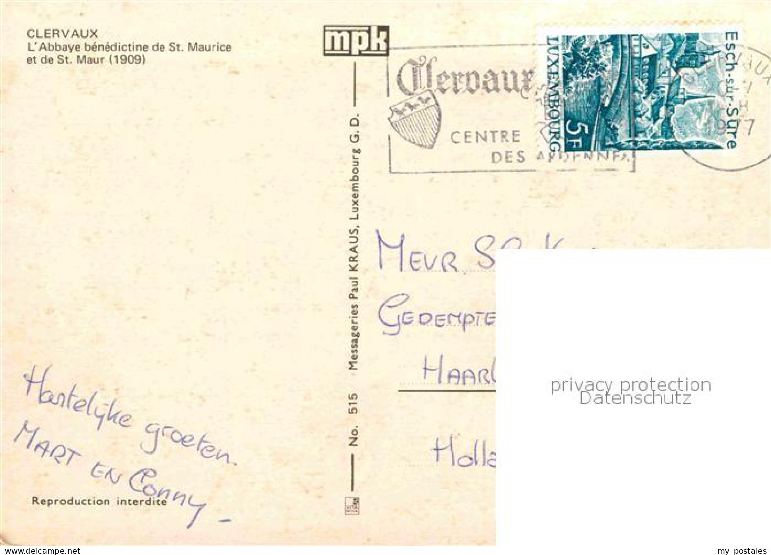 72672944 Clervaux Fliegeraufnahme Abtei - Other & Unclassified