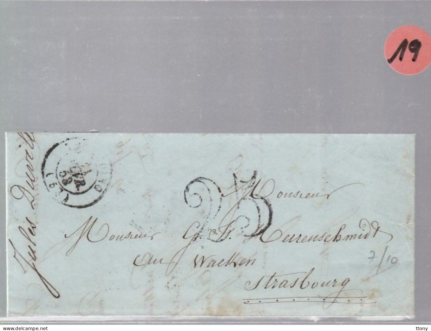 10 Lettres  Dite Précurseurs  Sur  Lettre  Ou Enveloppe Avec Taxe En Creux   25  & 30   Toutes Scannées Recto Verso - 1849-1876: Classic Period