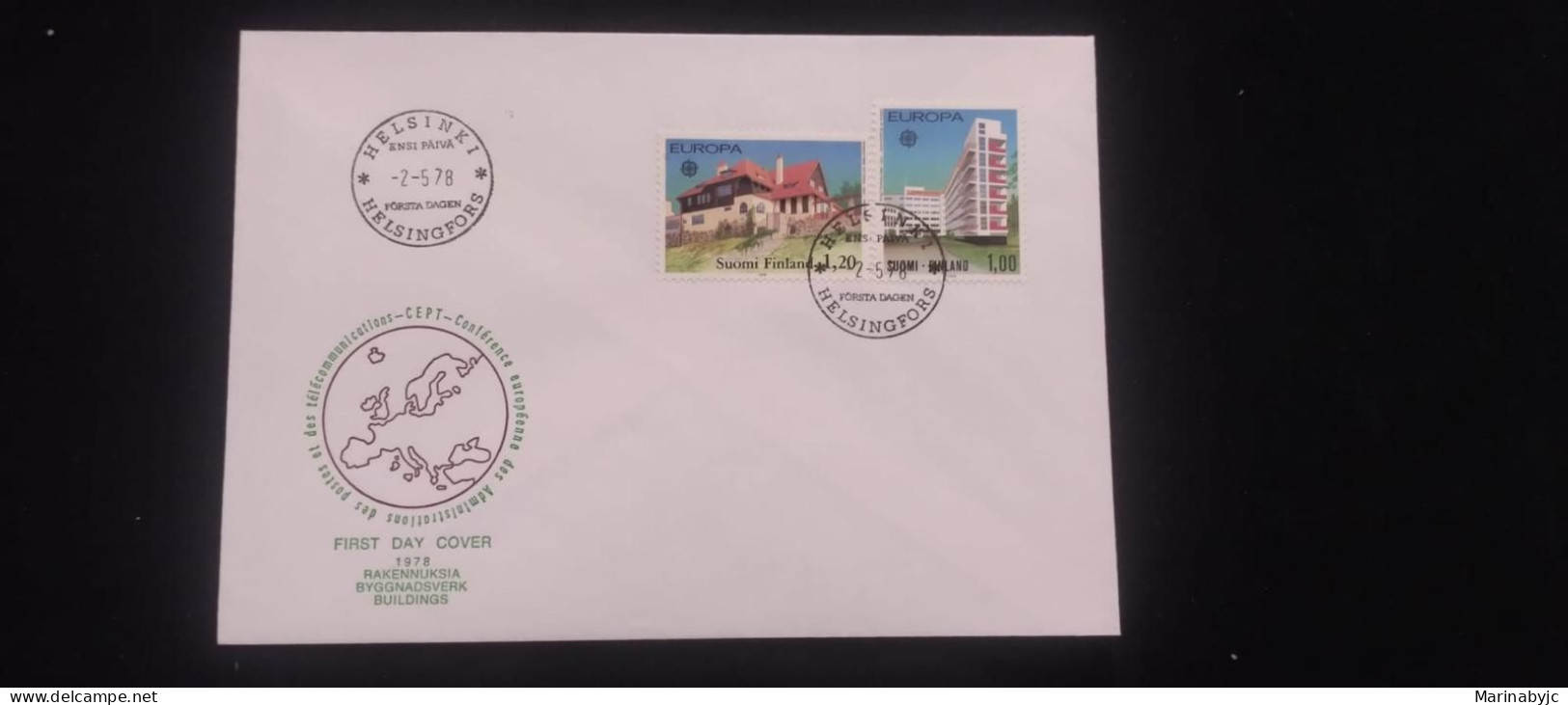 C) 1978. FINLAND. FDC. E.P.T. CONFERENCE DOUBLE STAMP. XF - Sonstige & Ohne Zuordnung