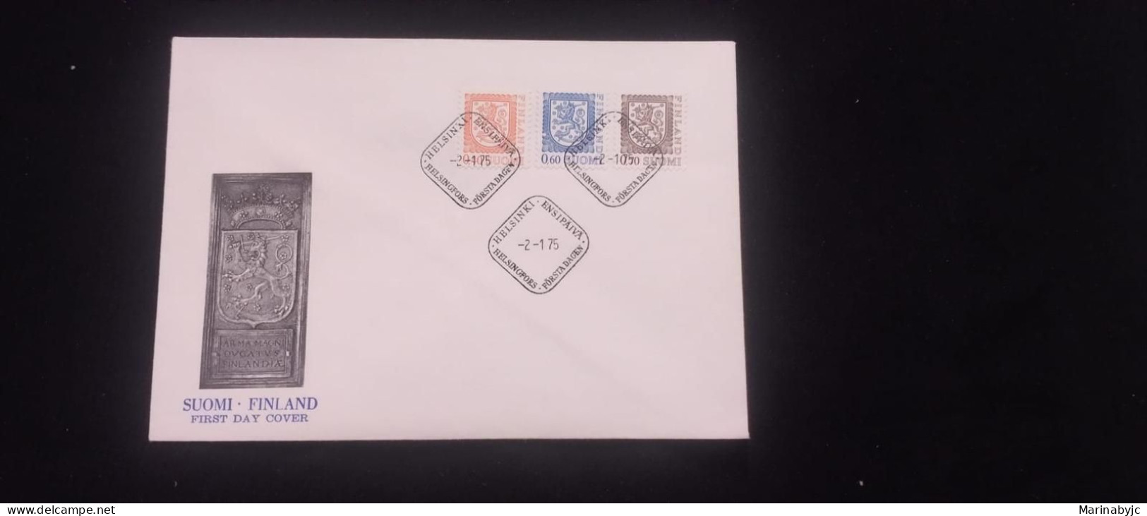 C) 1975. FINLAND. FDC. COAT OF ARMS. MULTIPLE STAMPS. XF - Autres & Non Classés