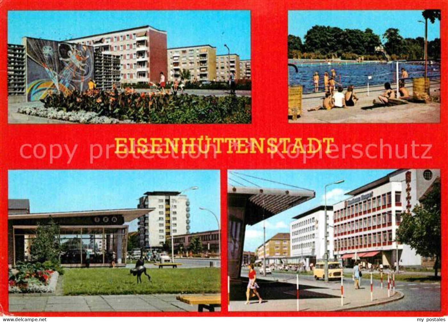 72671345 Eisenhuettenstadt Schwimmbad Leninallee Froeberling-Wohnkomplex Eisenhu - Eisenhuettenstadt