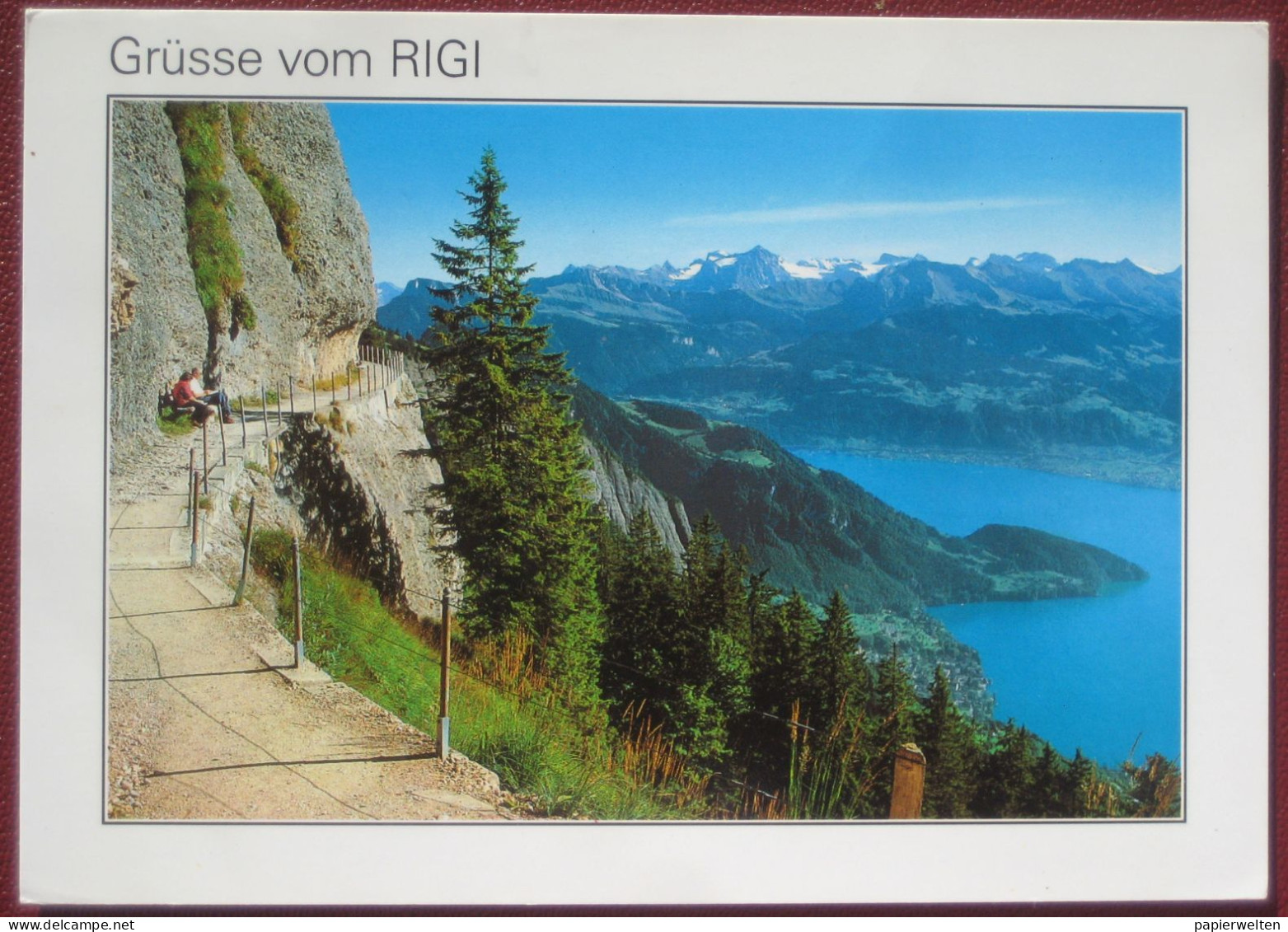 Weggis (LU) - Grüsse Vom Rigi (Felsenweg, Aussicht Gegen Vitznau ...) - Weggis