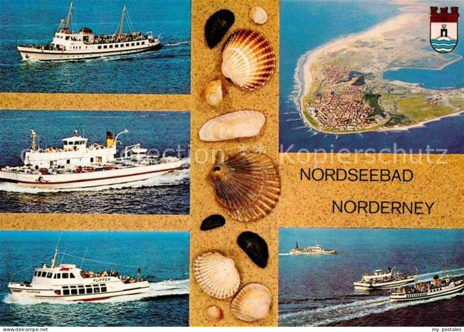 72670228 Norderney Nordseebad Fliegeraufnahme Schiffe Norderney - Norderney