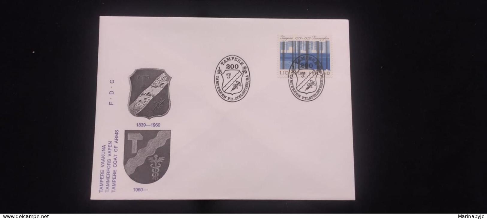 C) 1979. FINLAND. FDC. COAT OF ARMS OF TAMPERE. XF - Andere & Zonder Classificatie