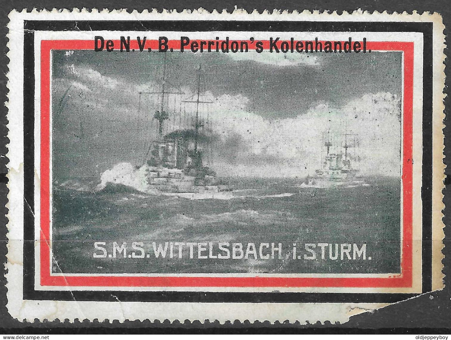 GERMANY NAVY S.M.S WITTELSBACH I.STURM Vignette Cinderella Reklamemarke - Erinnophilie