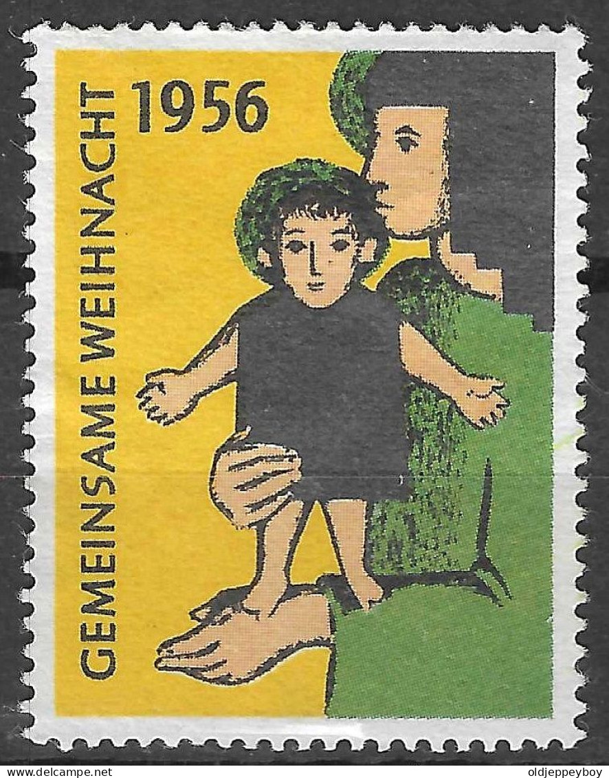 1956 " Gemeinsame Weihnacht " Spendenmarke Vignette Cinderella Reklamemarke - Erinnophilie