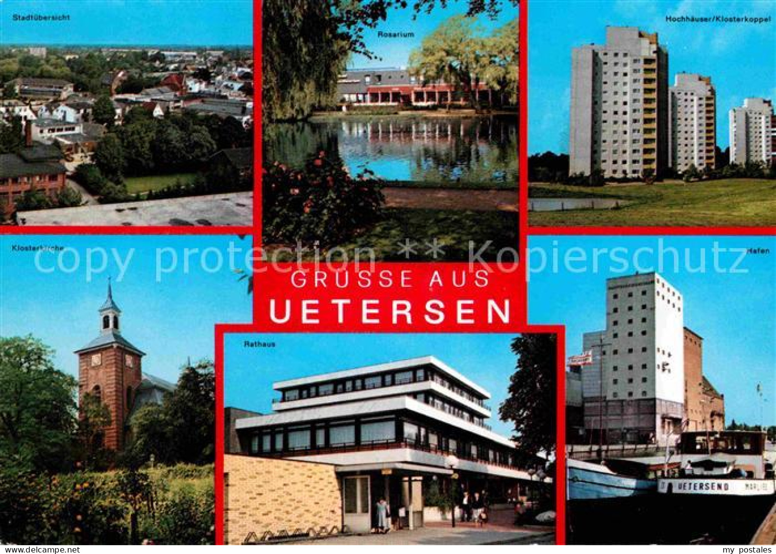 72670165 Uetersen Hochhaeuser Klosterkoppel Hafen Klosterkirche Uetersen - Uetersen