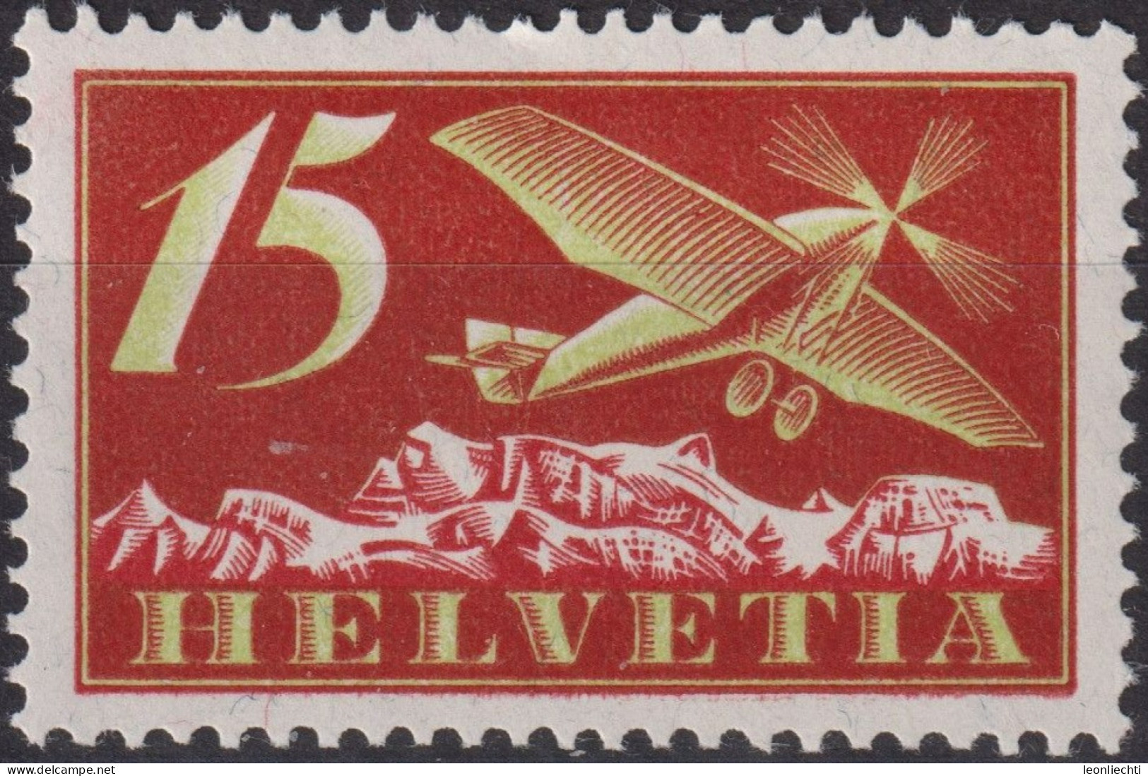 1923 Flugpost ** Zum:CH F3, Mi:CH 179x, Yt:CH PA3, Flugzeug - Nuevos