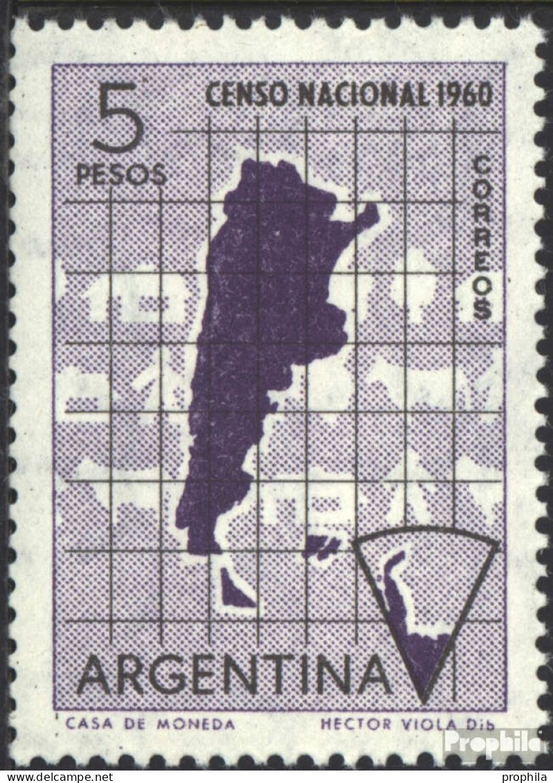 Argentinien 744 (kompl.Ausg.) Postfrisch 1960 Volkszählung - Unused Stamps