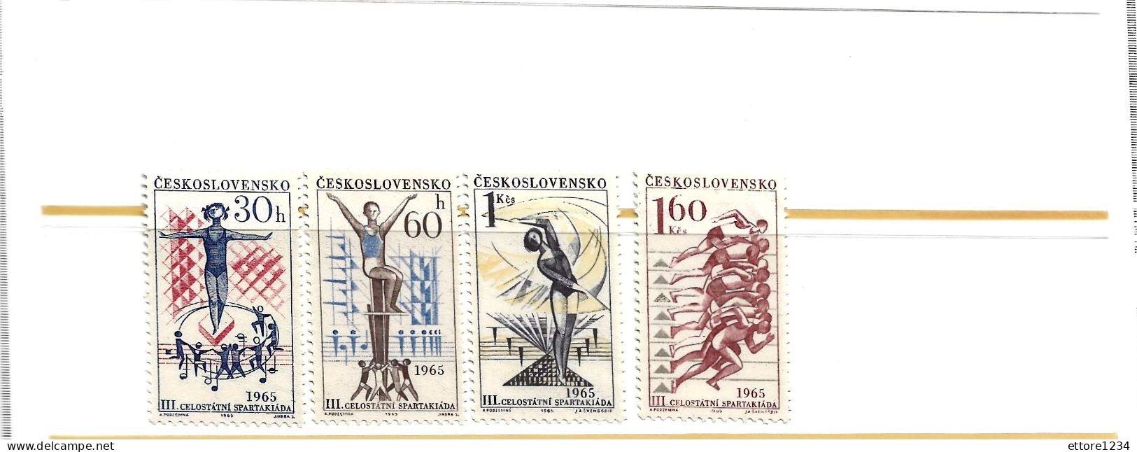 Cecoslovacchia 1965 - Unused Stamps