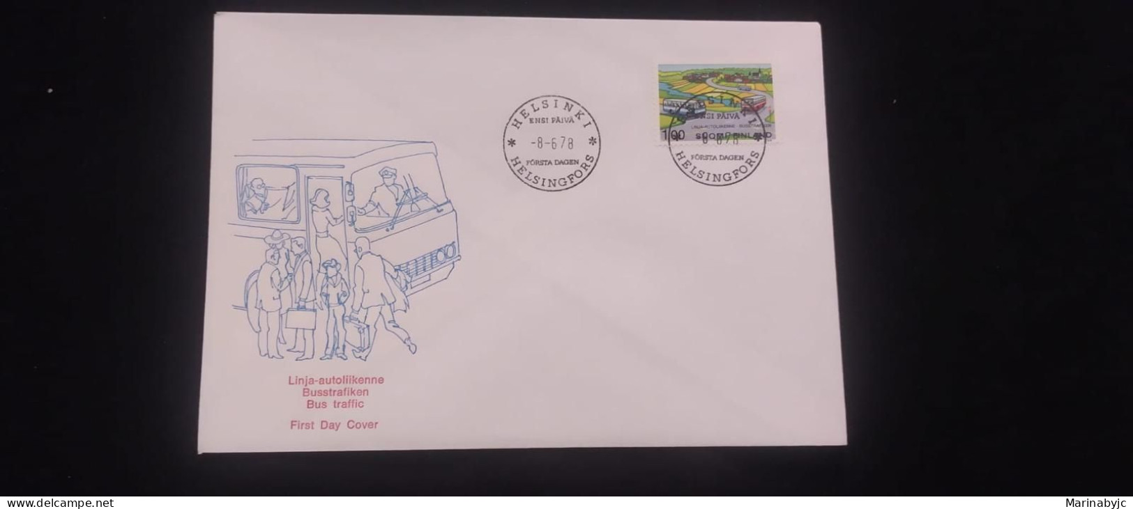 C) 1978. FINLAND. FDC. TRANSPORT BUS. XF - Autres - Europe