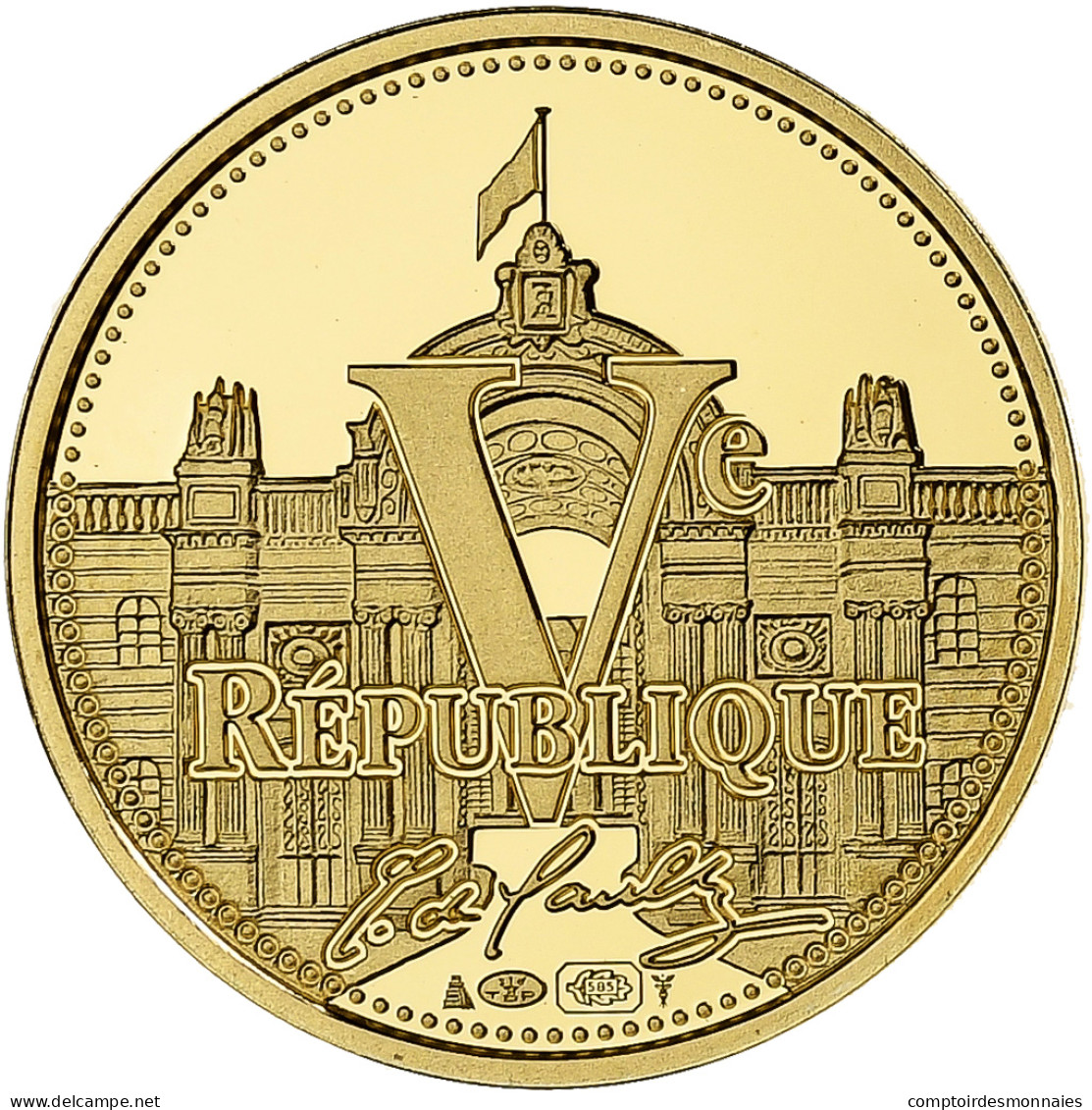 France, Médaille, Charles De Gaulle, 2010, Or, FDC - Autres & Non Classés