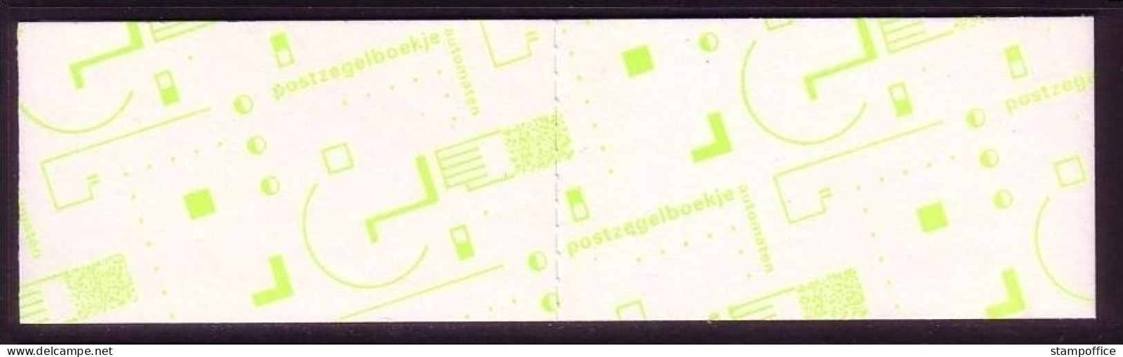 NIEDERLANDE MH 45 GESTEMPELT(USED) PB 44 B ZIFFERN 1991 - Carnets Et Roulettes