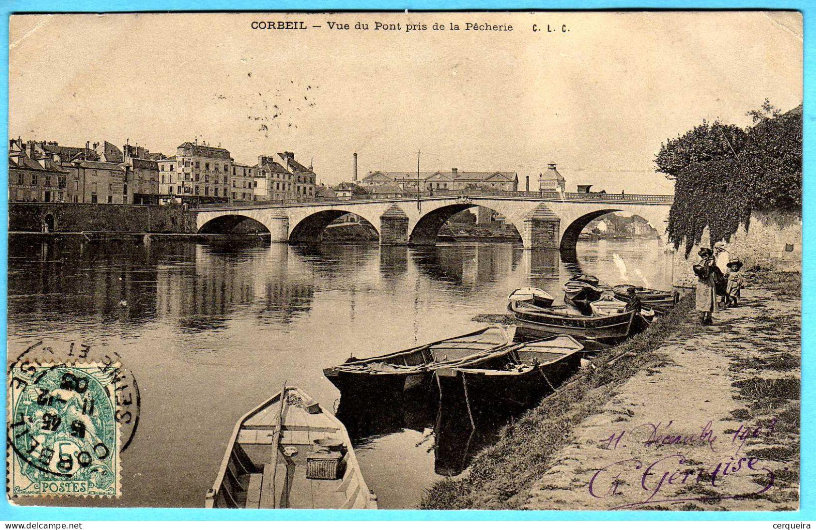 Corbeil Vue Du Pont Pris De La Pecherie - Corbeil Essonnes