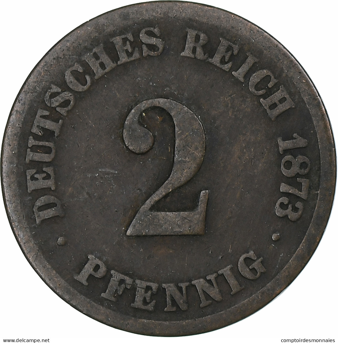 Allemagne, 2 Pfennig, 1873 - 2 Pfennig