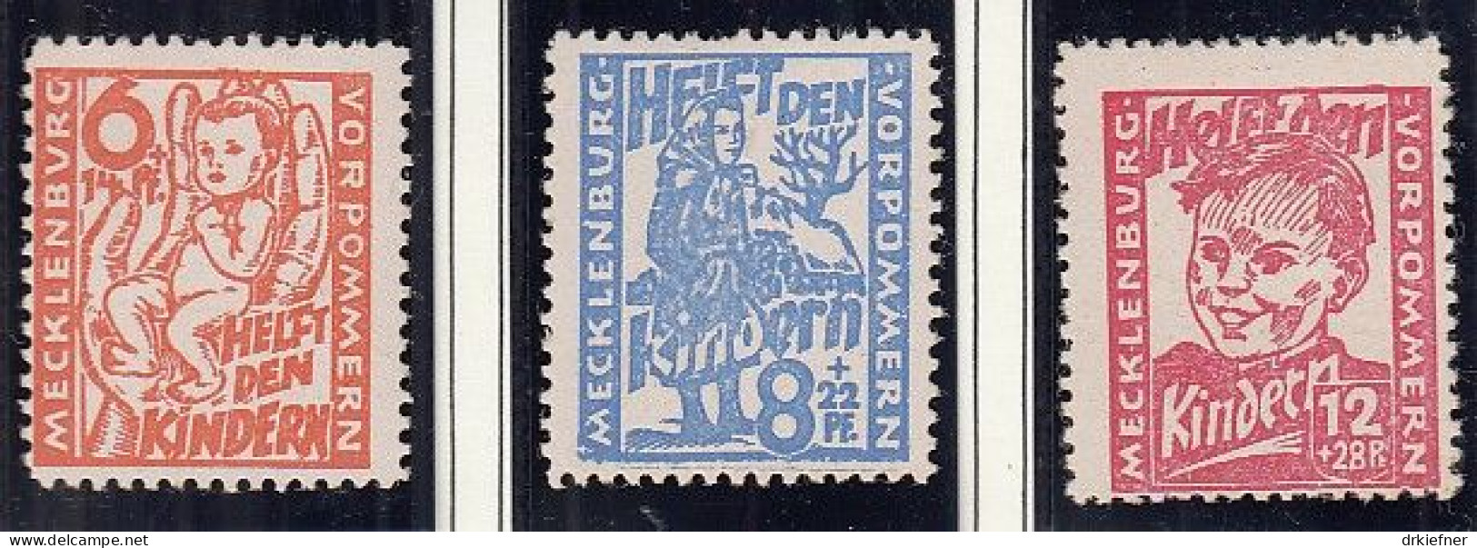 SBZ  26-28 A, Ungebraucht *, Kinderhilfe, 1945 - Ungebraucht