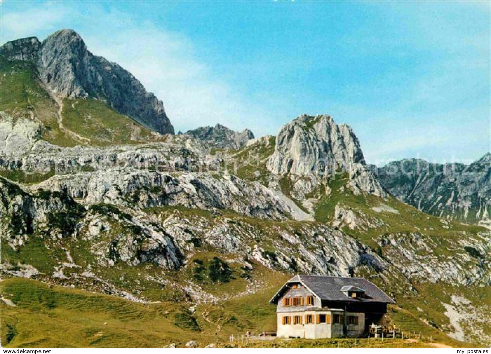 72668359 Biberacher-Huette Mit Kuenzelspitze Vorarlberg Biberacher-Huette - Other & Unclassified