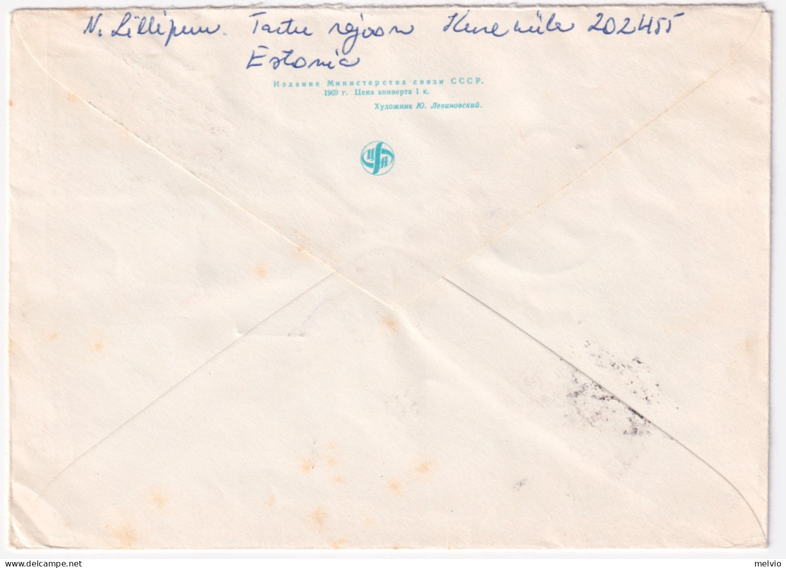 1969-RUSSIA Giorn. Cosmonauta '69 Serie Cpl. (3478/0) Su Fdc Via Aerea Viaggiata - Briefe U. Dokumente