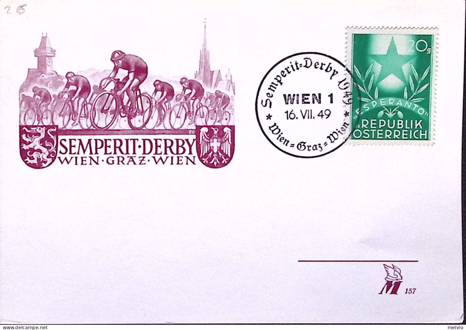 1949-AUSTRIA Graz Corsa Ciclistica Vienna-Graz-Vienna Annullo Speciale (16.7) Su - Other & Unclassified