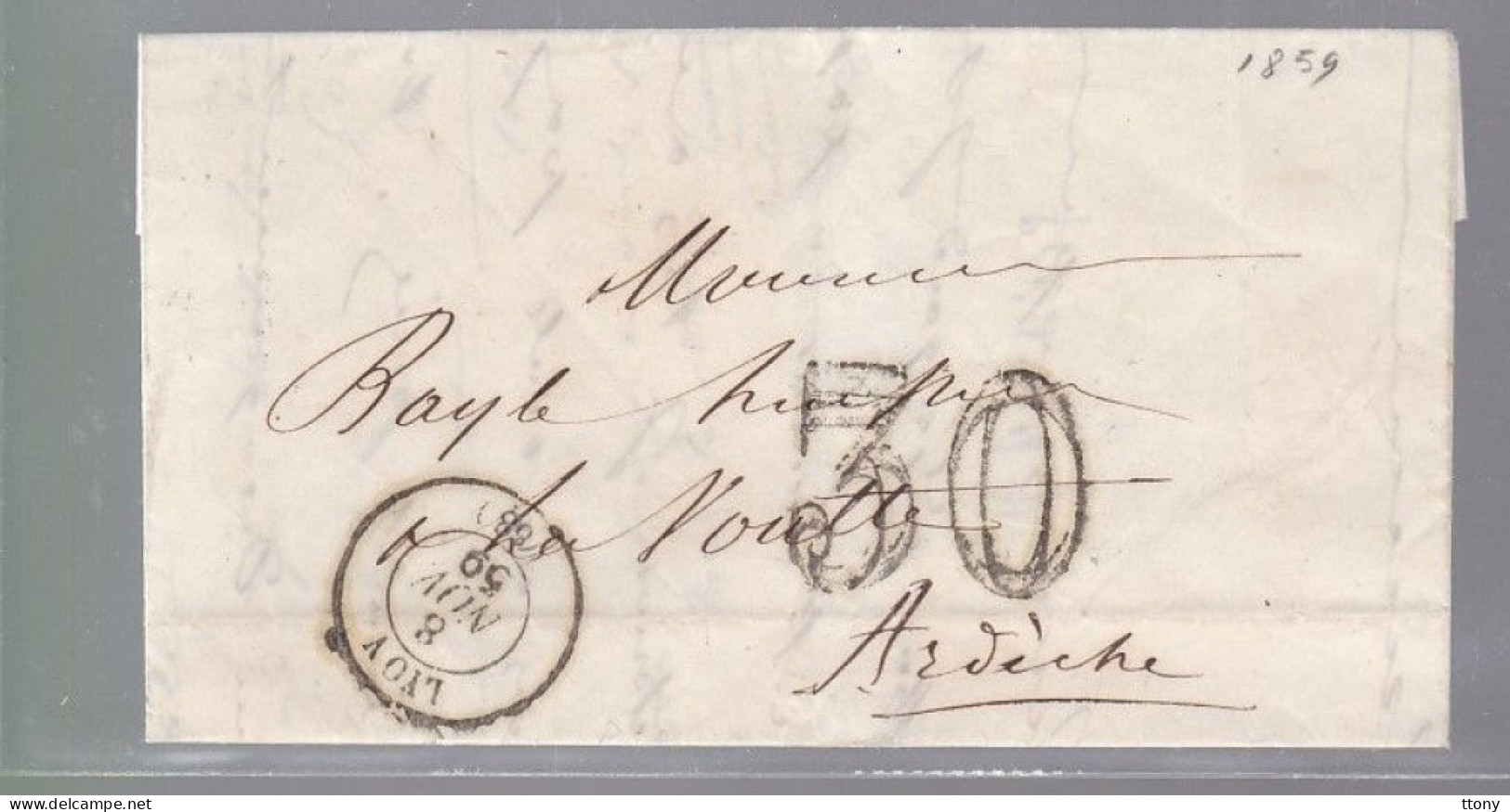 10 Lettres  Dite Précurseurs  Sur  Lettre  Ou Enveloppe Avec Taxe En Creux   25  & 30   Toutes Scannées Recto Verso - 1849-1876: Période Classique