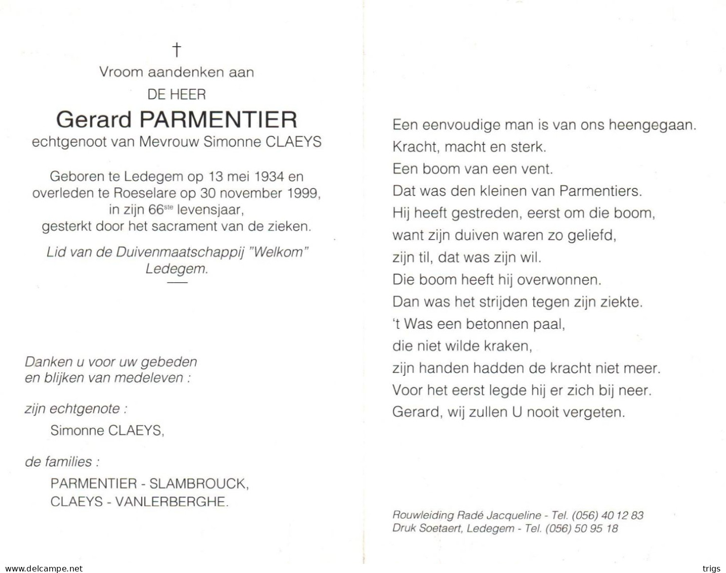 Gerard Parmentier (1934-1999) - Andachtsbilder