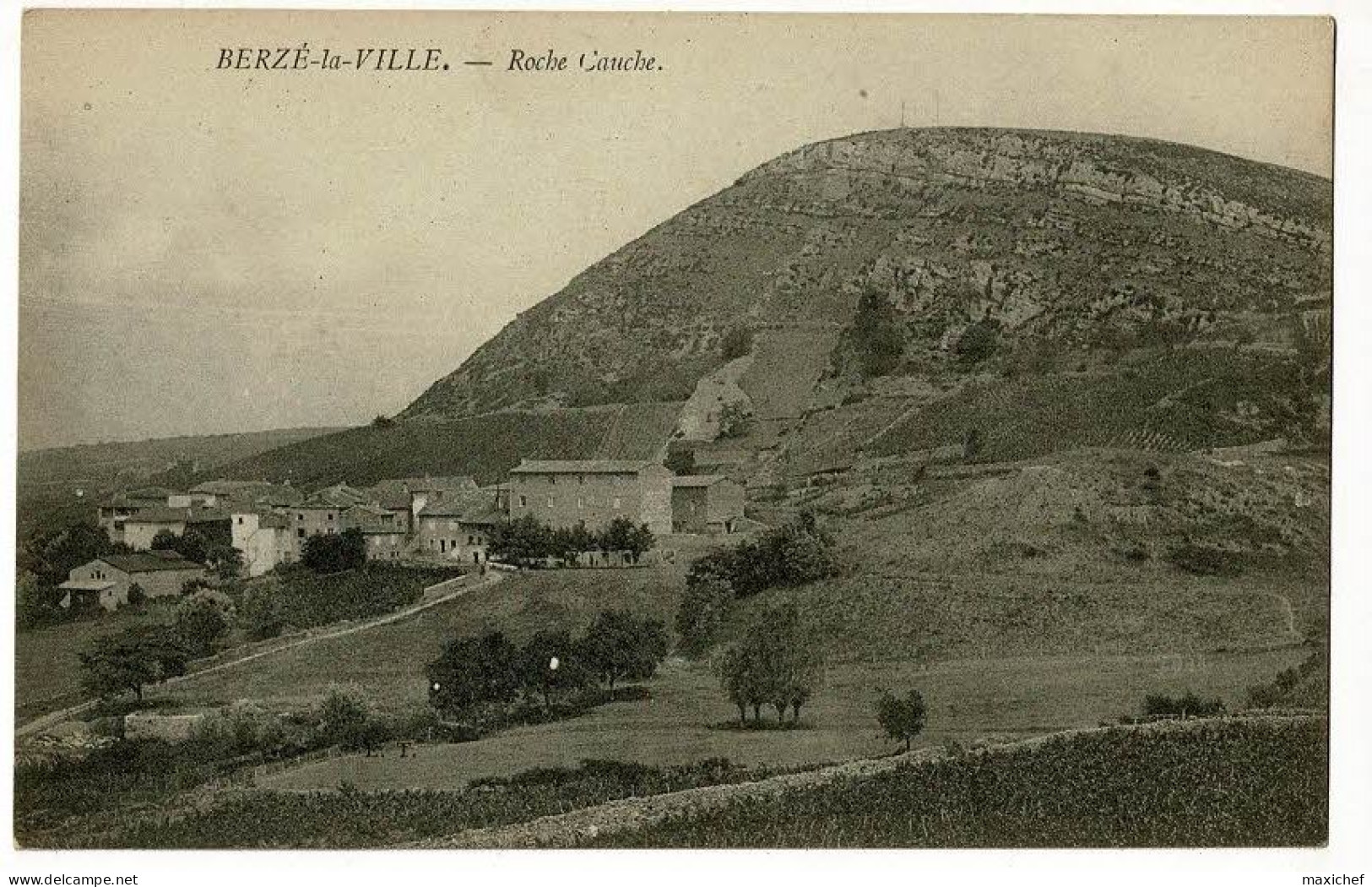 Berzé La Ville - Roche Cauche - Circulé 1920 - Autres & Non Classés