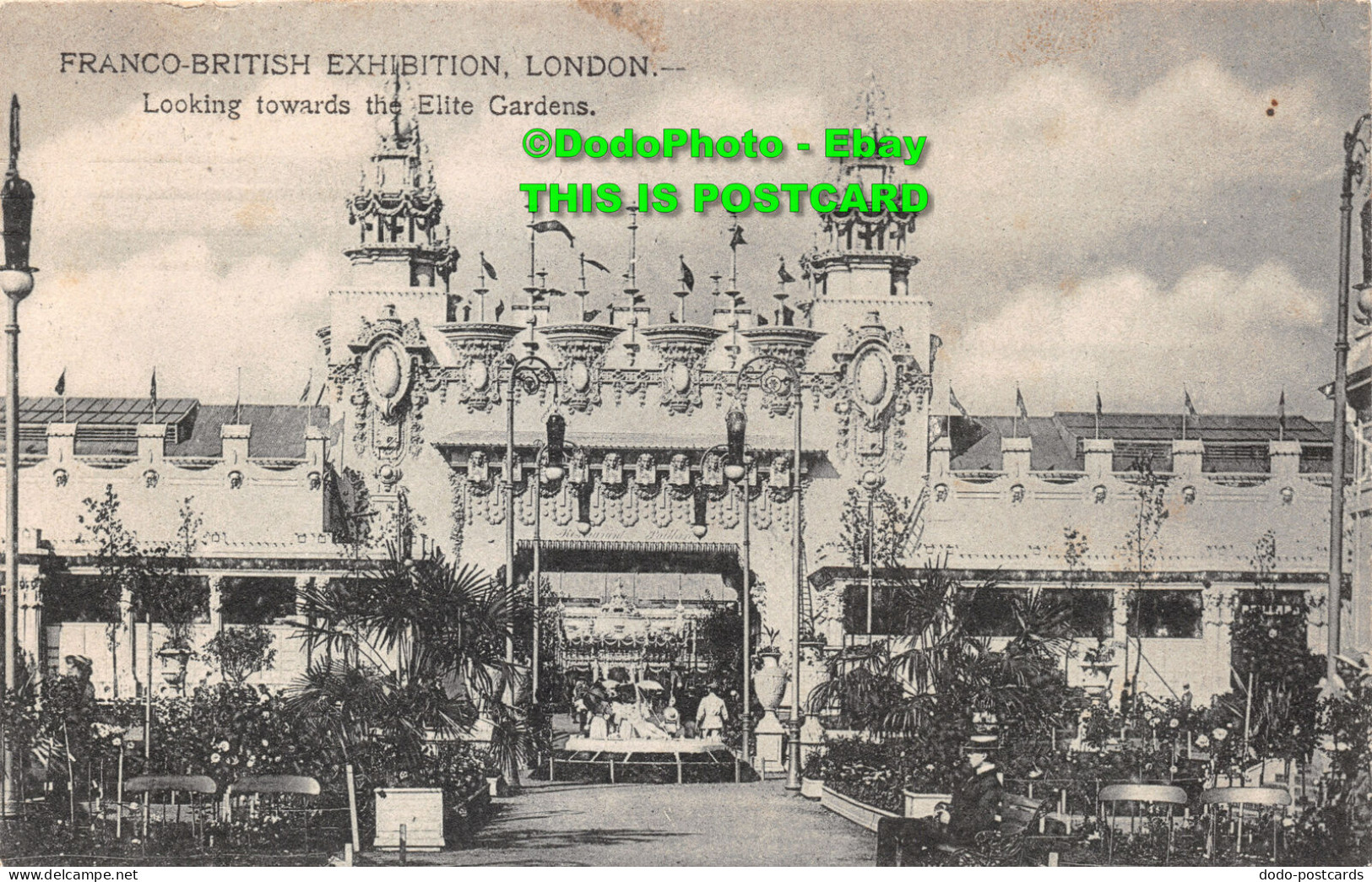 R423406 London. Franco British Exhibition. Looking Towards The Elite Gardens. 19 - Autres & Non Classés