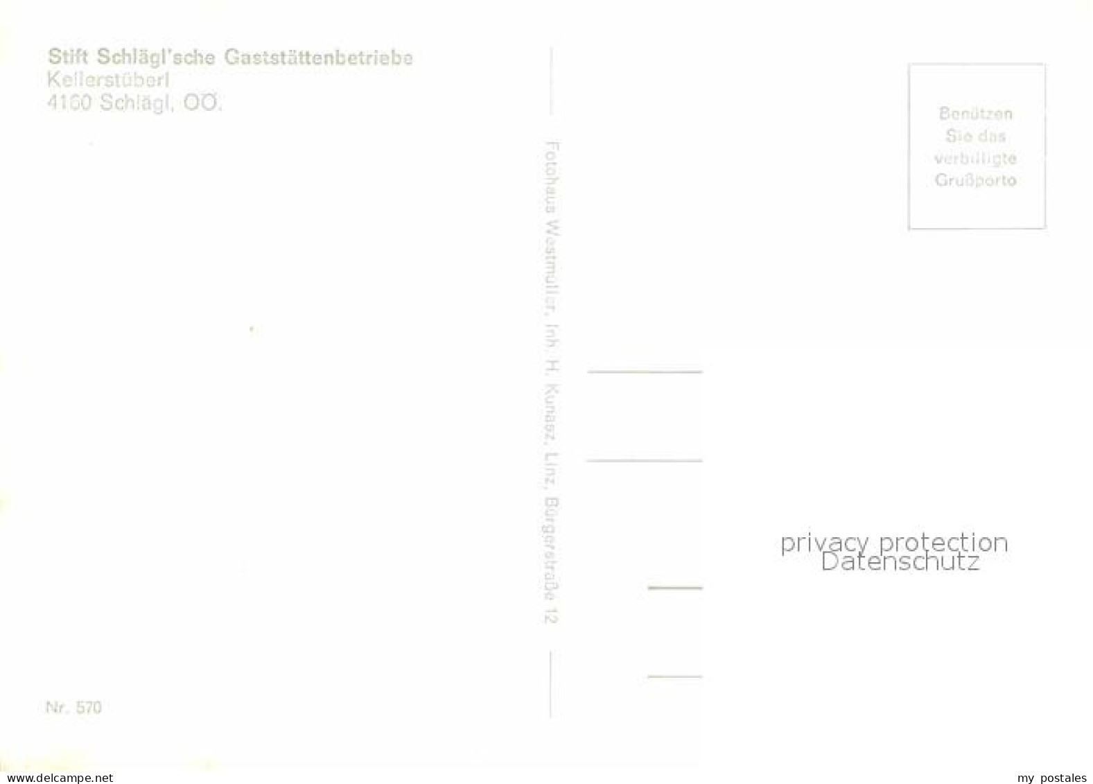 72667893 Schlaegl Stift Schlaeglsche Gaststaettenbetriebe Schlaegl - Sonstige & Ohne Zuordnung