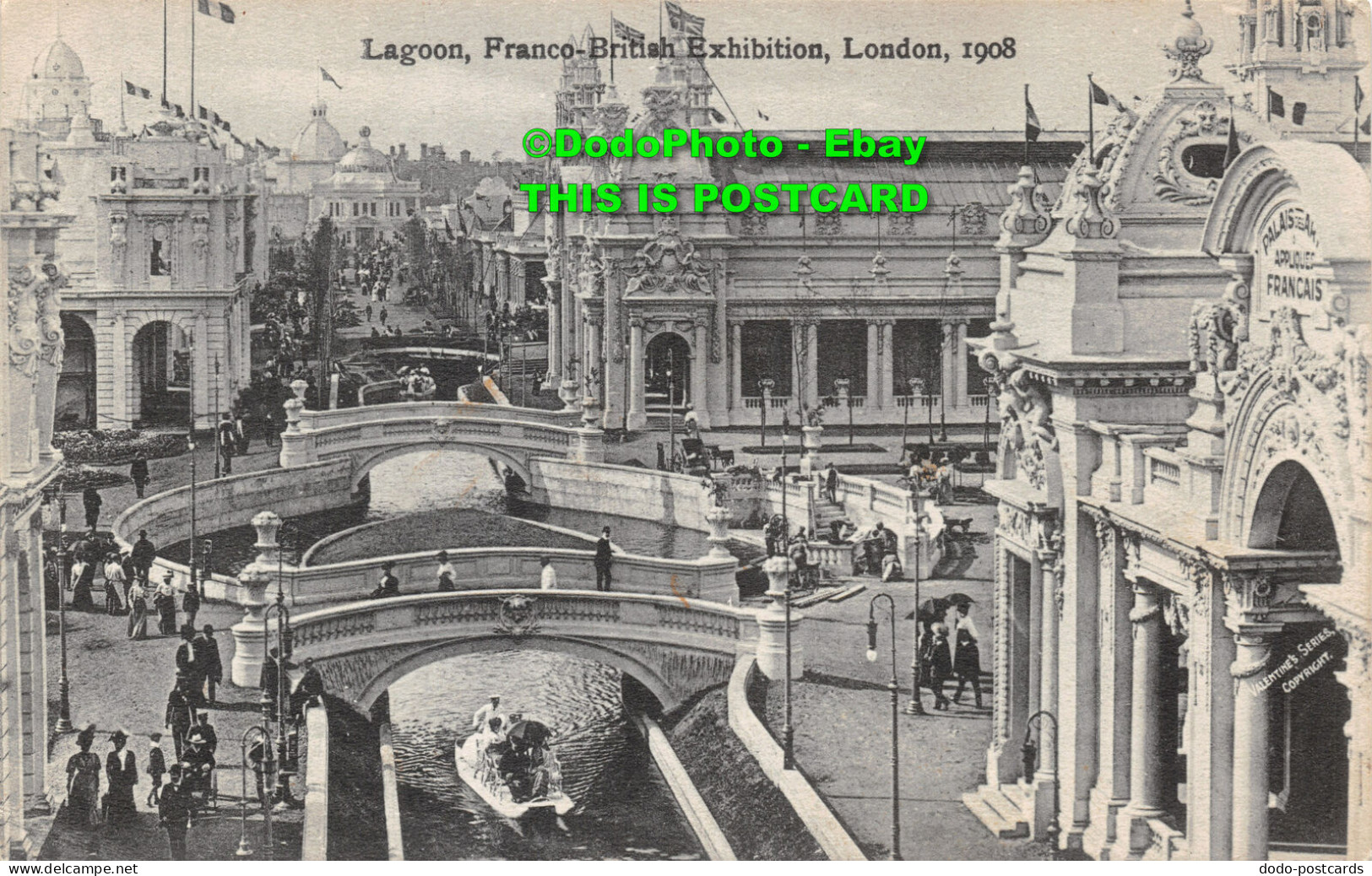 R423407 London. Lagoon. Franco British Exhibition. Valentine. 1908 - Autres & Non Classés
