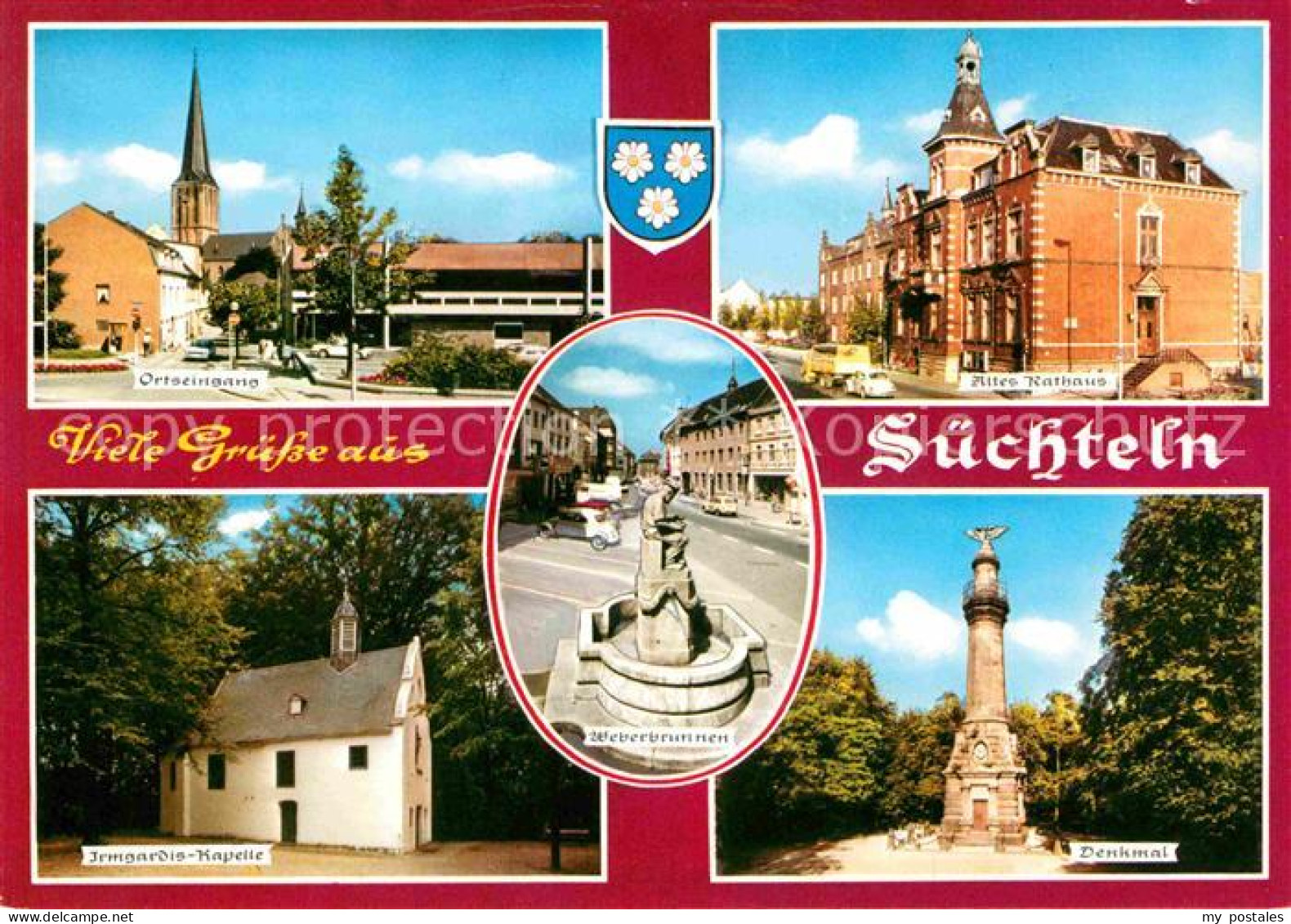 72667805 Suechteln Rathaus Irmgardis-Kapelle Denkmal Weberbrunnen Suechteln - Viersen