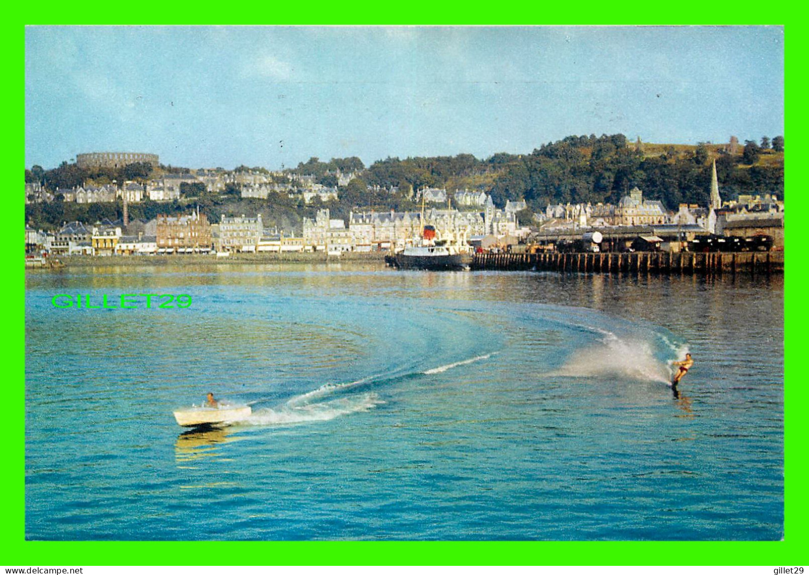 ARGYLL, SCOTLAND - WATER SKI-ING AT OBAN - TRAVEL IN 1961 - J. ARTHUR DIXON PHOTOGRAVURE - - Argyllshire