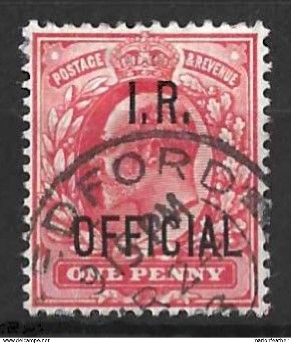 GB.....KING EDWARD VI...(1901-10..)......1d ON 1R....OFFICIAL....SG021.......CDS....USED..... - Used Stamps