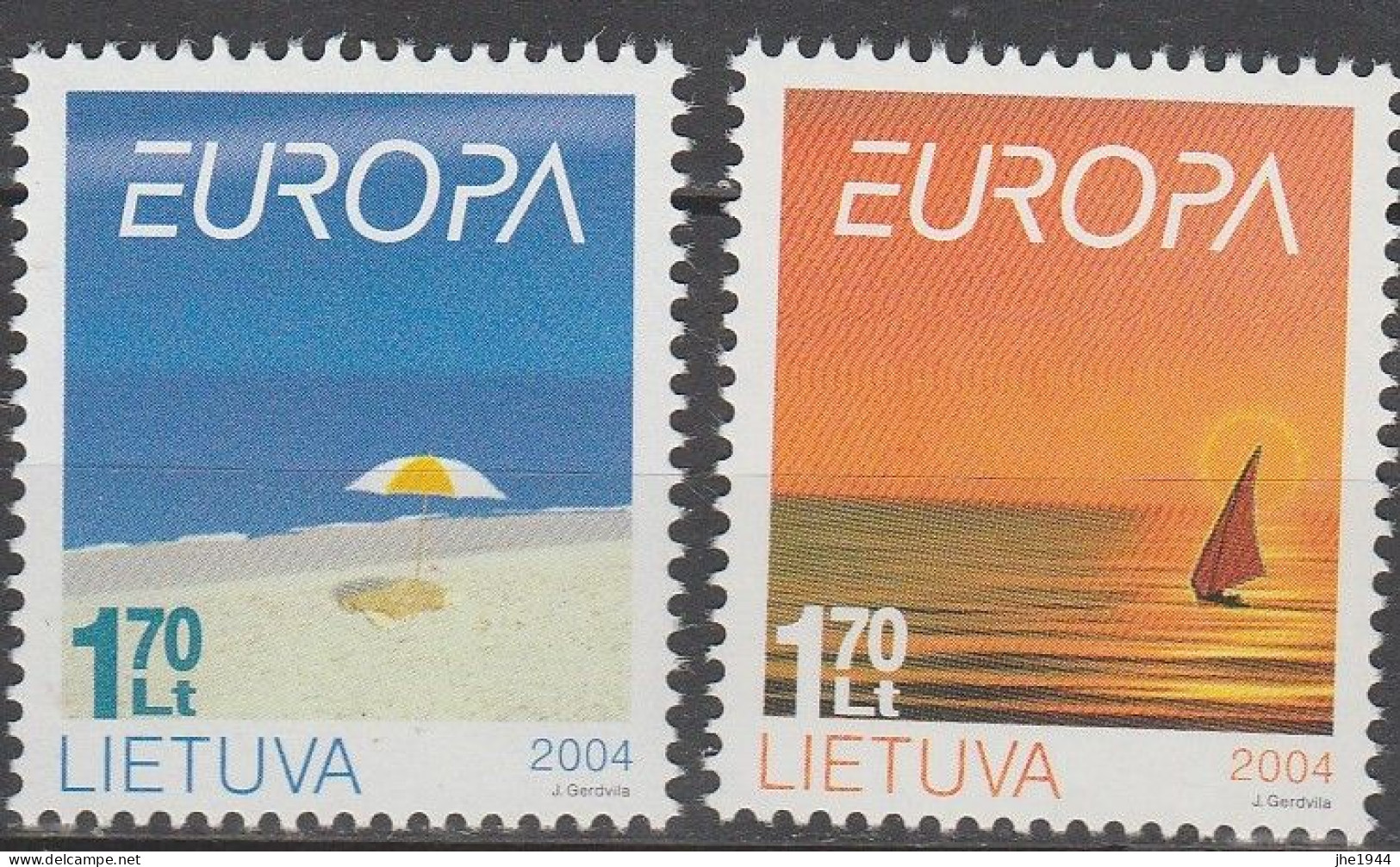 Europa 2004 Vacances Voir liste des timbres à vendre **