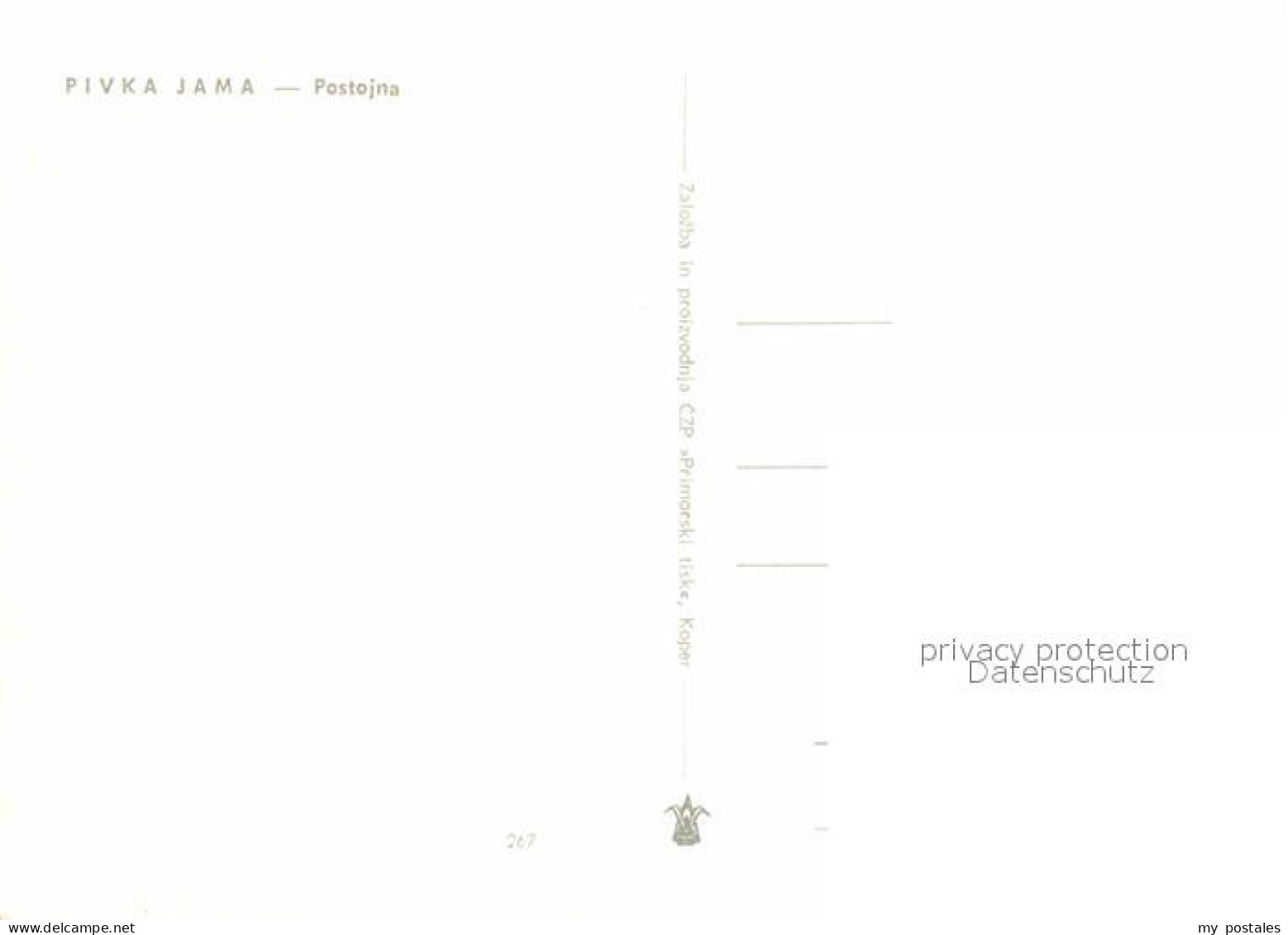 72667460 Postojna Pivka Jama Postojna - Slovénie