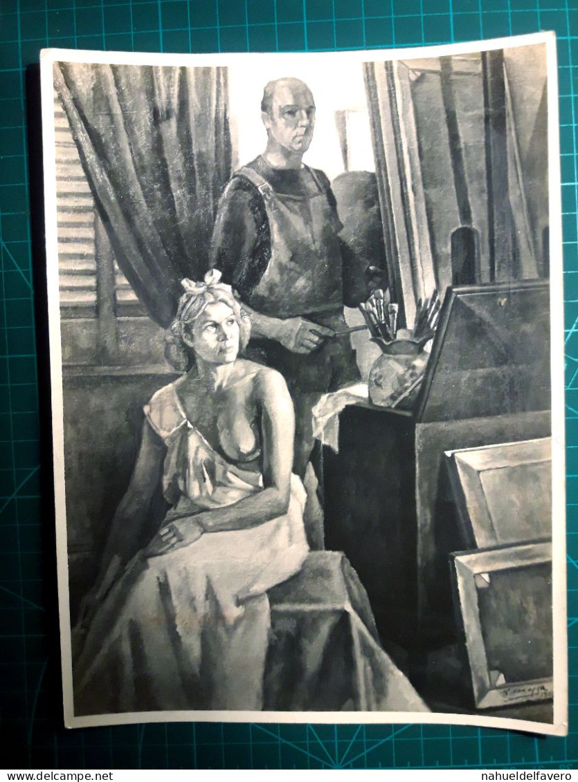 PHOTOGRAPHIE En Noir Et Blanc. (Taille 23cm. X 14cm. Environ). Oeuvre D'Art (Peinture, Tableau)Autoportrait, Qui Permet - Amérique