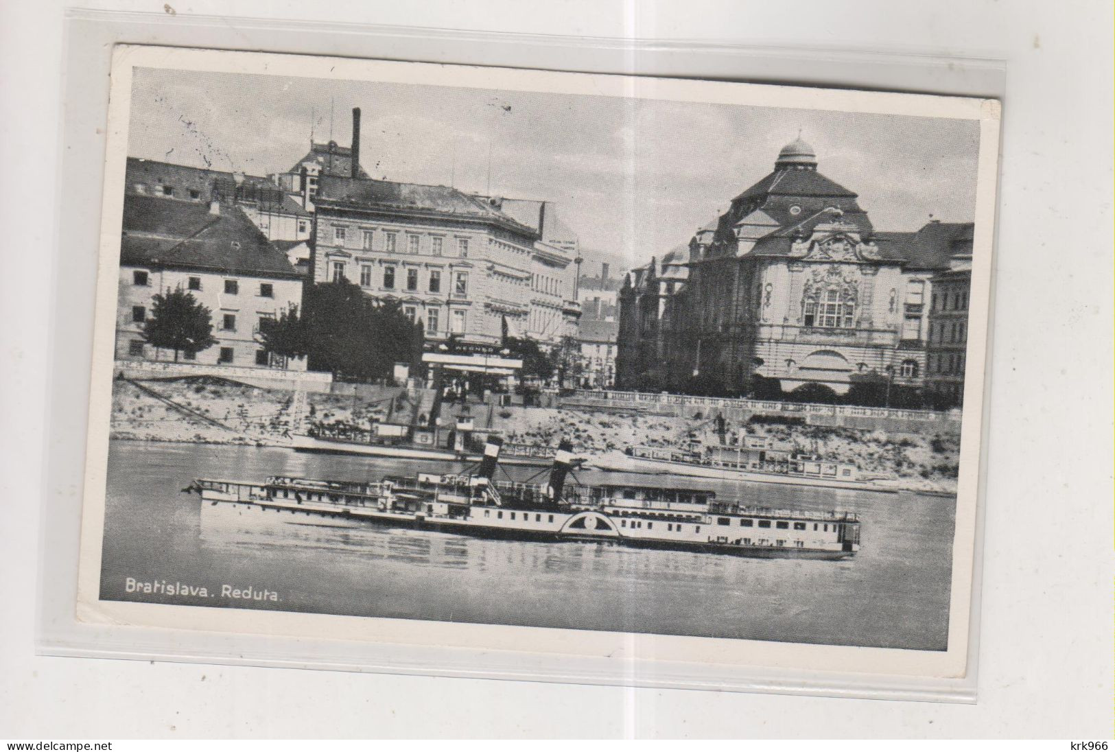 SLOVAKIA WW II BRATISLAVA  1939 Nice Postcard Used With Slovakia & Czechoslovakia Stamp RR - Covers & Documents