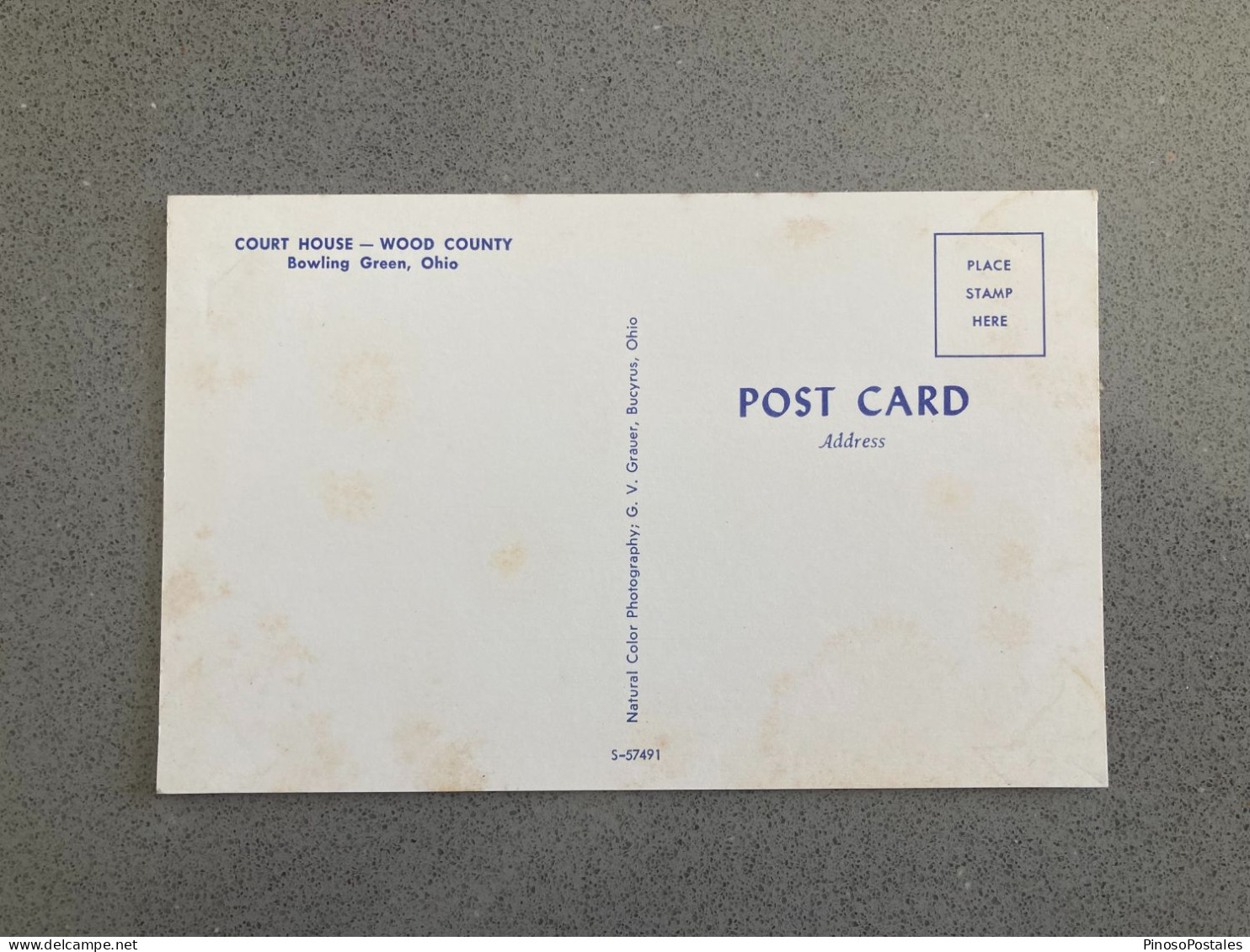Court House - Wood County Bowling Green Ohio Carte Postale Postcard - Autres & Non Classés