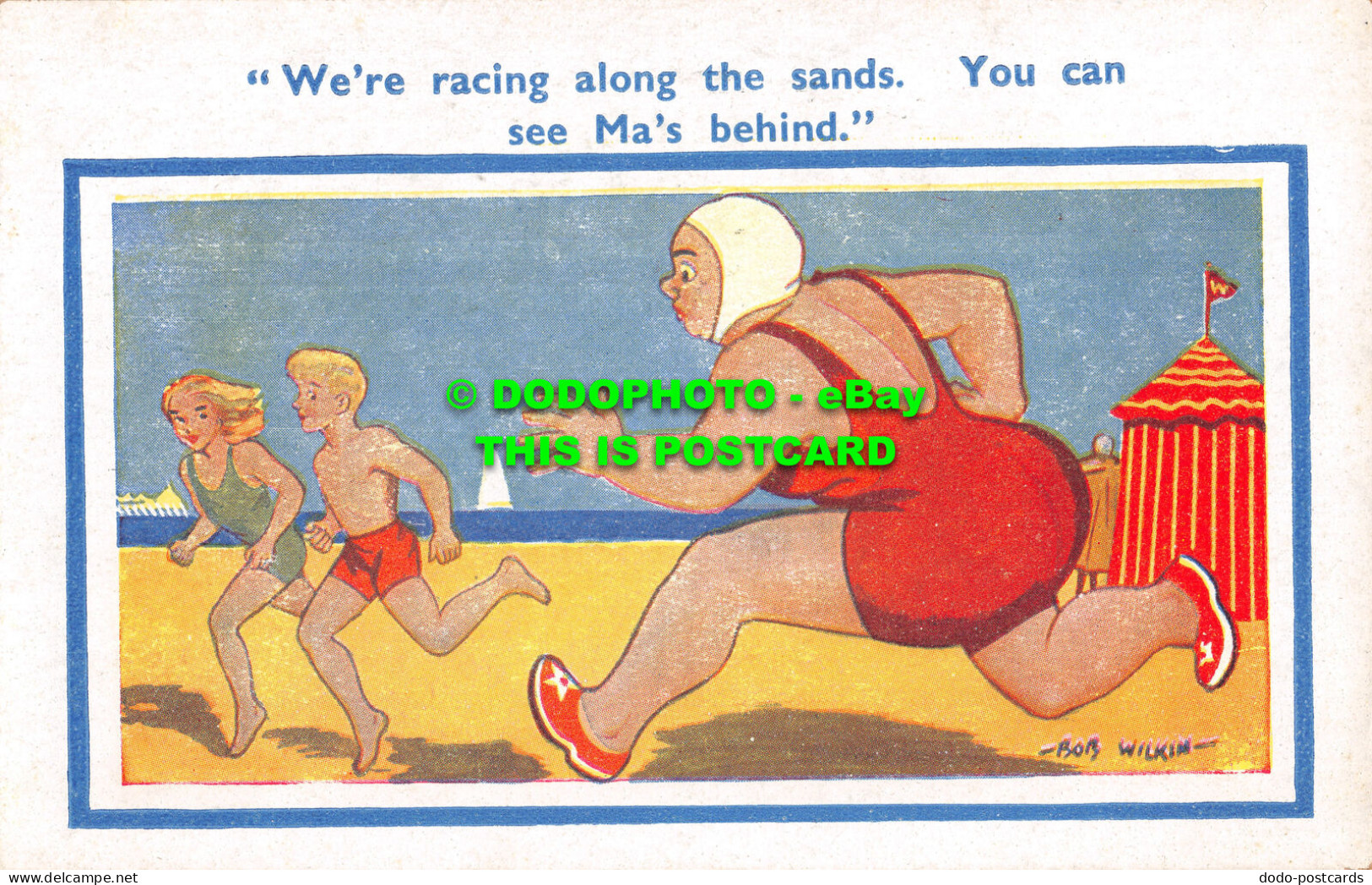 R466251 We Re Racing Along The Sands. You Can See Ma Behind. D. Eisner. No. 12. - Monde