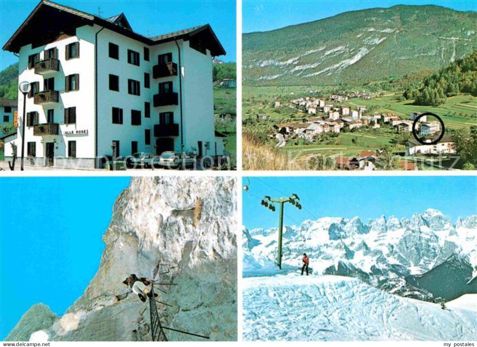 72666659 Cavedago Hotel Alle Rose Bergsteiger Skilift Wintersportplatz Dolomiten - Other & Unclassified